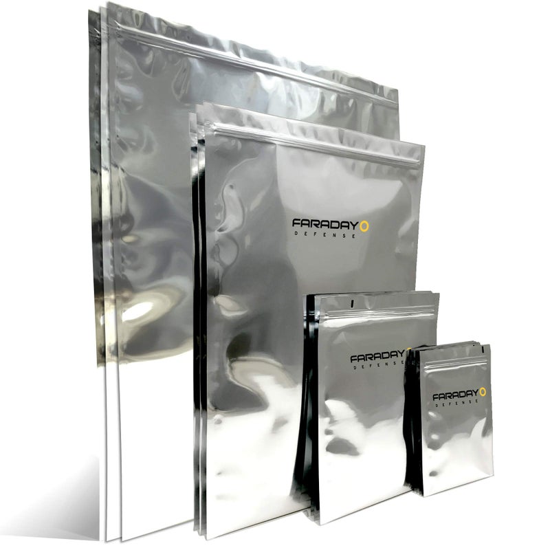Faraday Defense 15pc Kit NEST-Z Faraday Bag for EMP/Solar-Flare Ultra Thick - Military Grade Design, Superior Shielding Performance, Phones - Radios - Hard Drives - Tablets - Laptops MADE in USA - Image 1